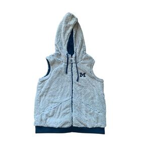 Antigua Gray and Cream Vest Michigan XL